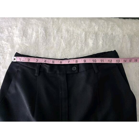 Pendleton Wool Pants Women 10P Black High Waist Pleated USA Workwear Career - Picture 4 of 12